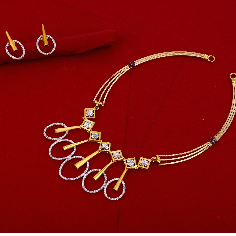 22CT Gold Hallmark stylish Necklace Set LN251