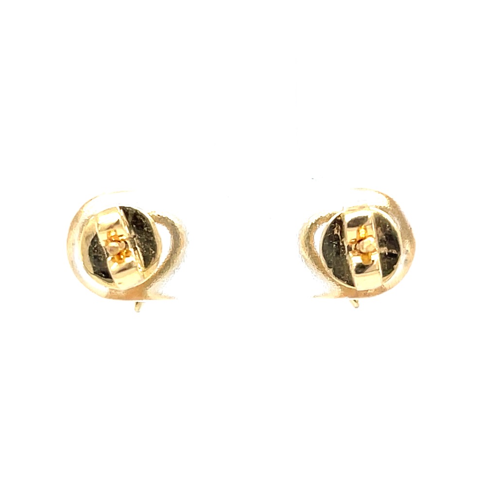 18kt Yellow Gold Stud Earrings to Match Your Elegance  Mia