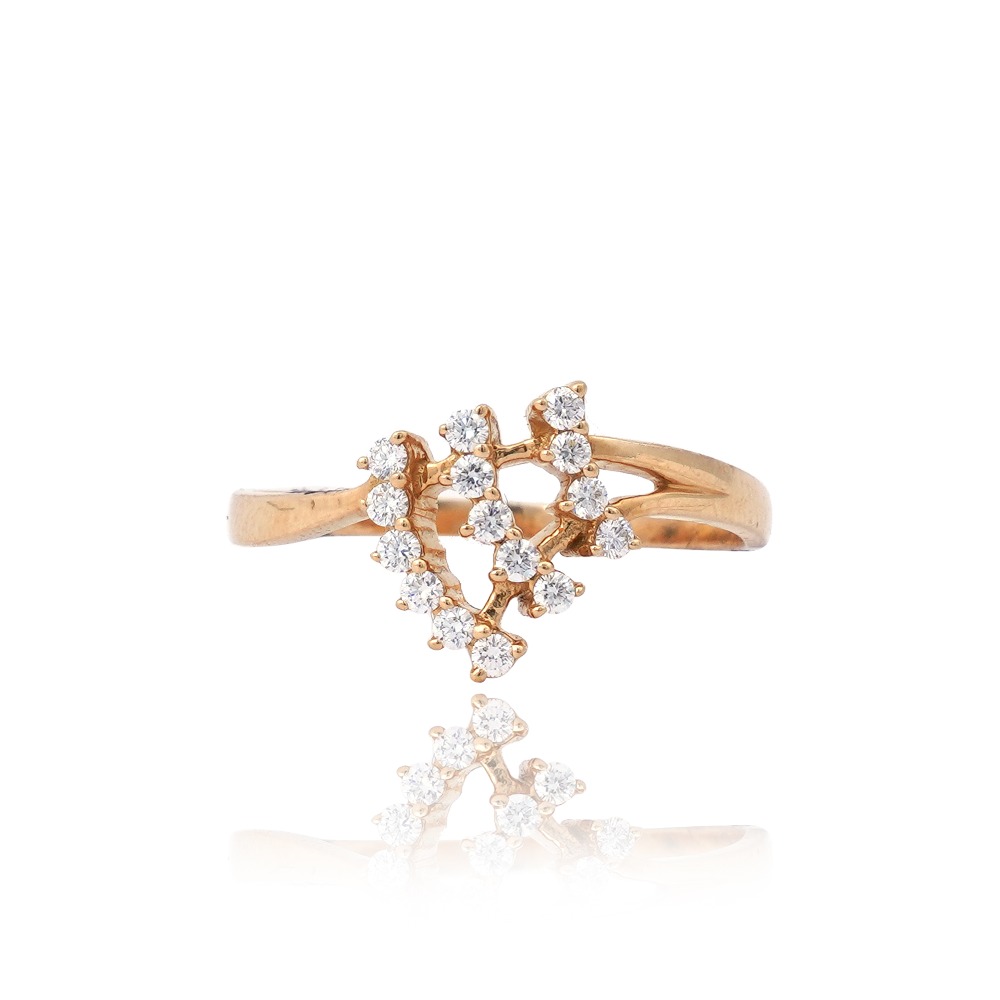 916 Gold Stylish Diamond Ring