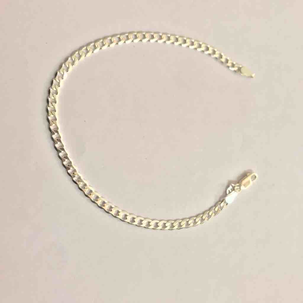 925 sterling silver curb bracelet
