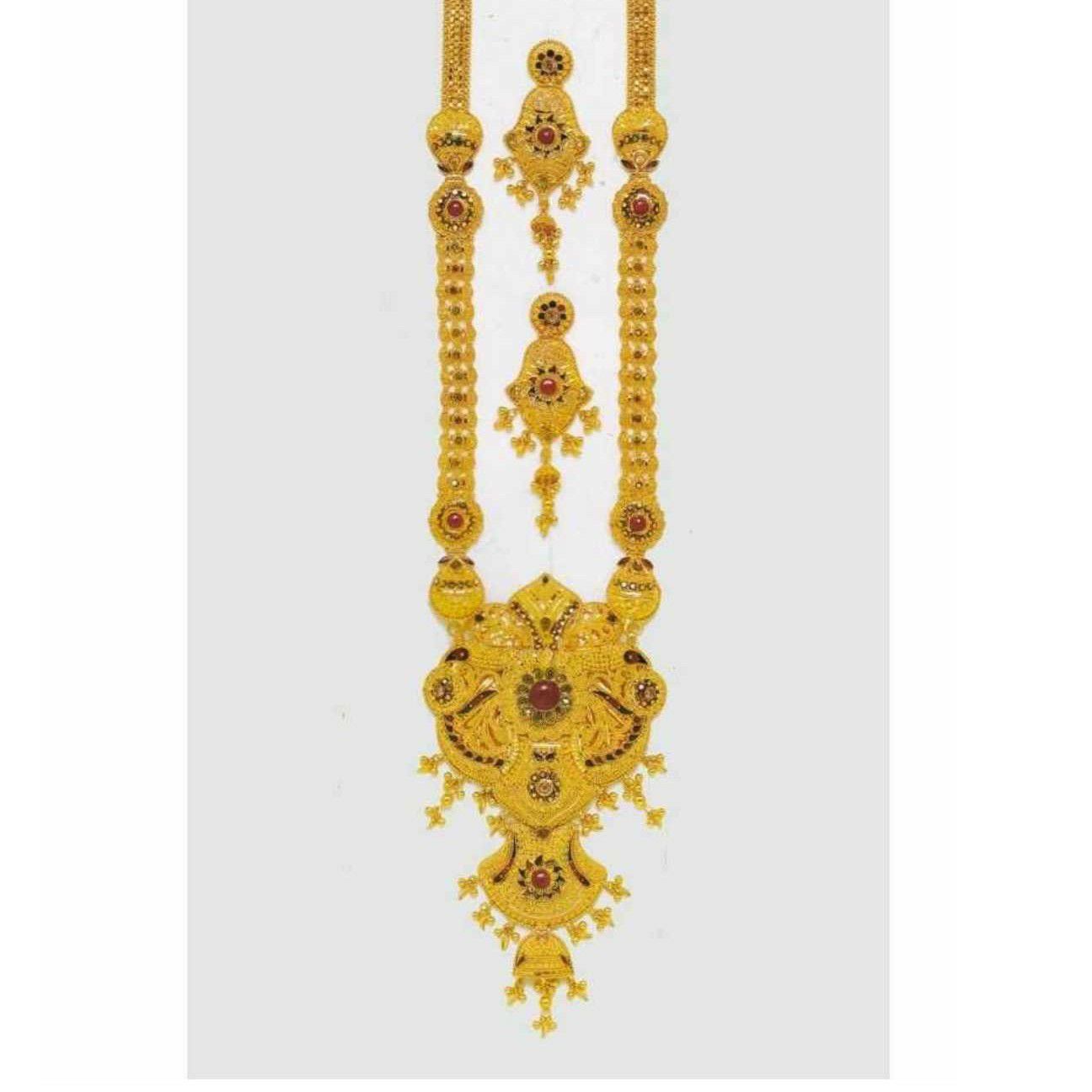 Retailer of 22k gold 916 long fancy set 