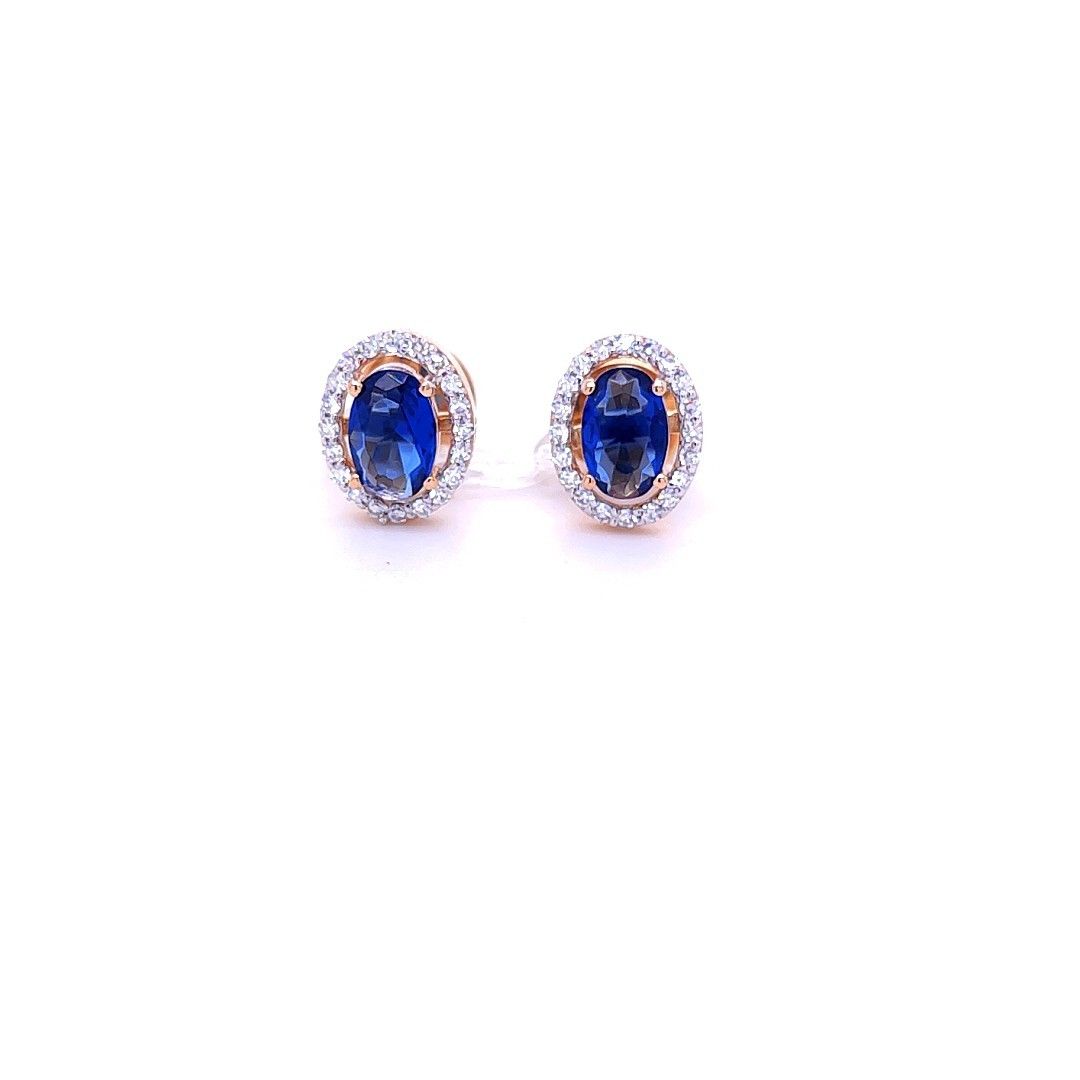 Exquisite glam diamond stud earrings