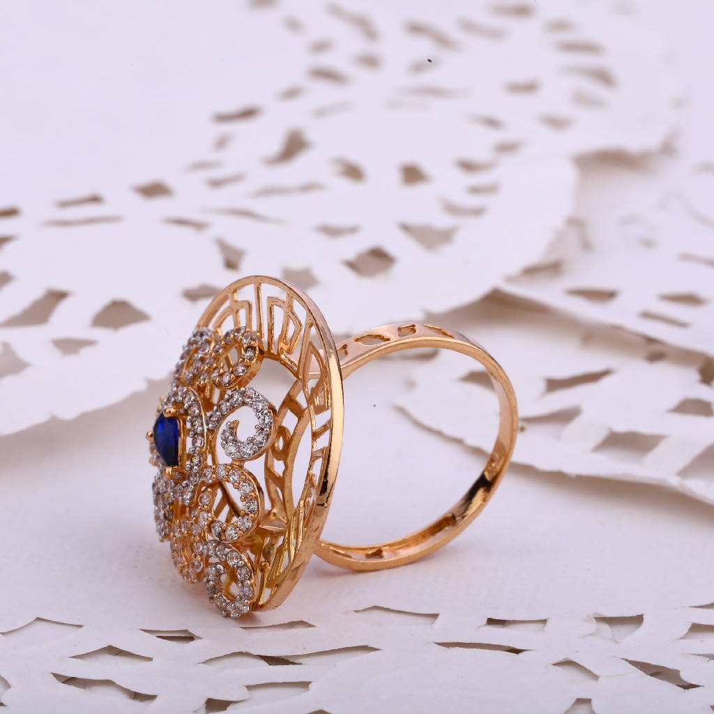 18KT Rose Gold Stylish Diamond Ladies ring RLR537