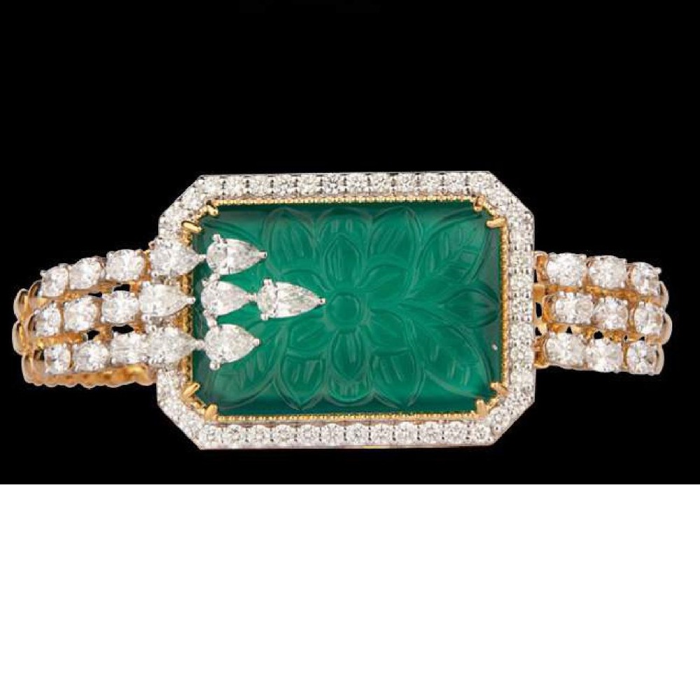 Diamonds and emeralds bracelet jsj0065