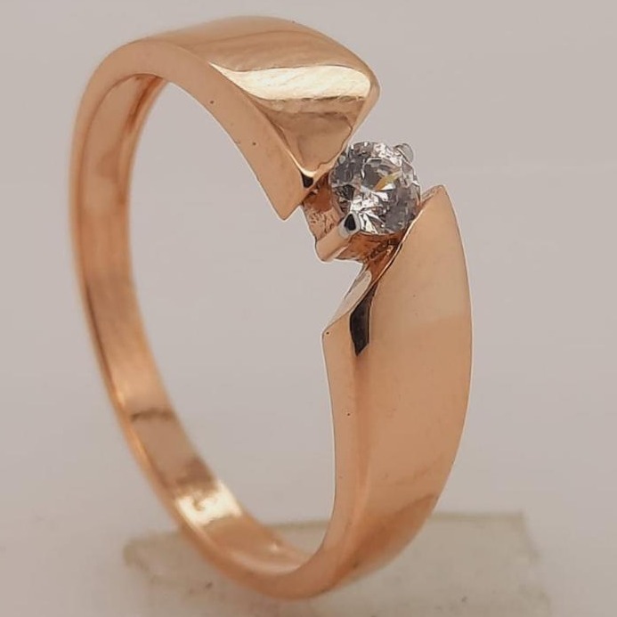 18KT Rose Gold Daily Wear Hallmark Ring 