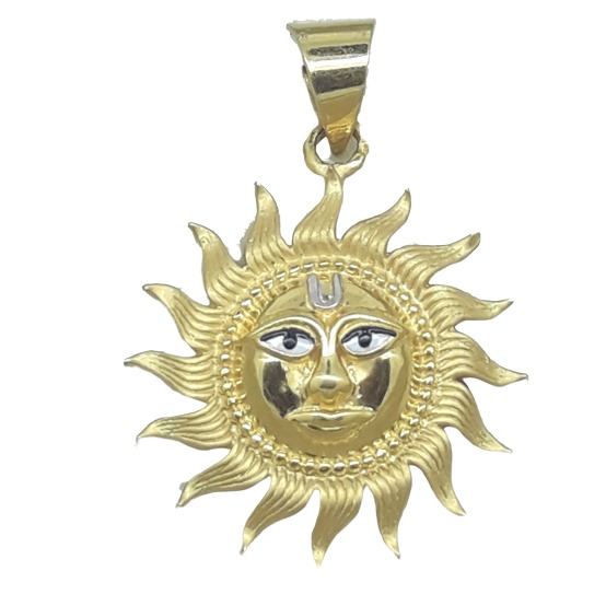 pendant with sun image