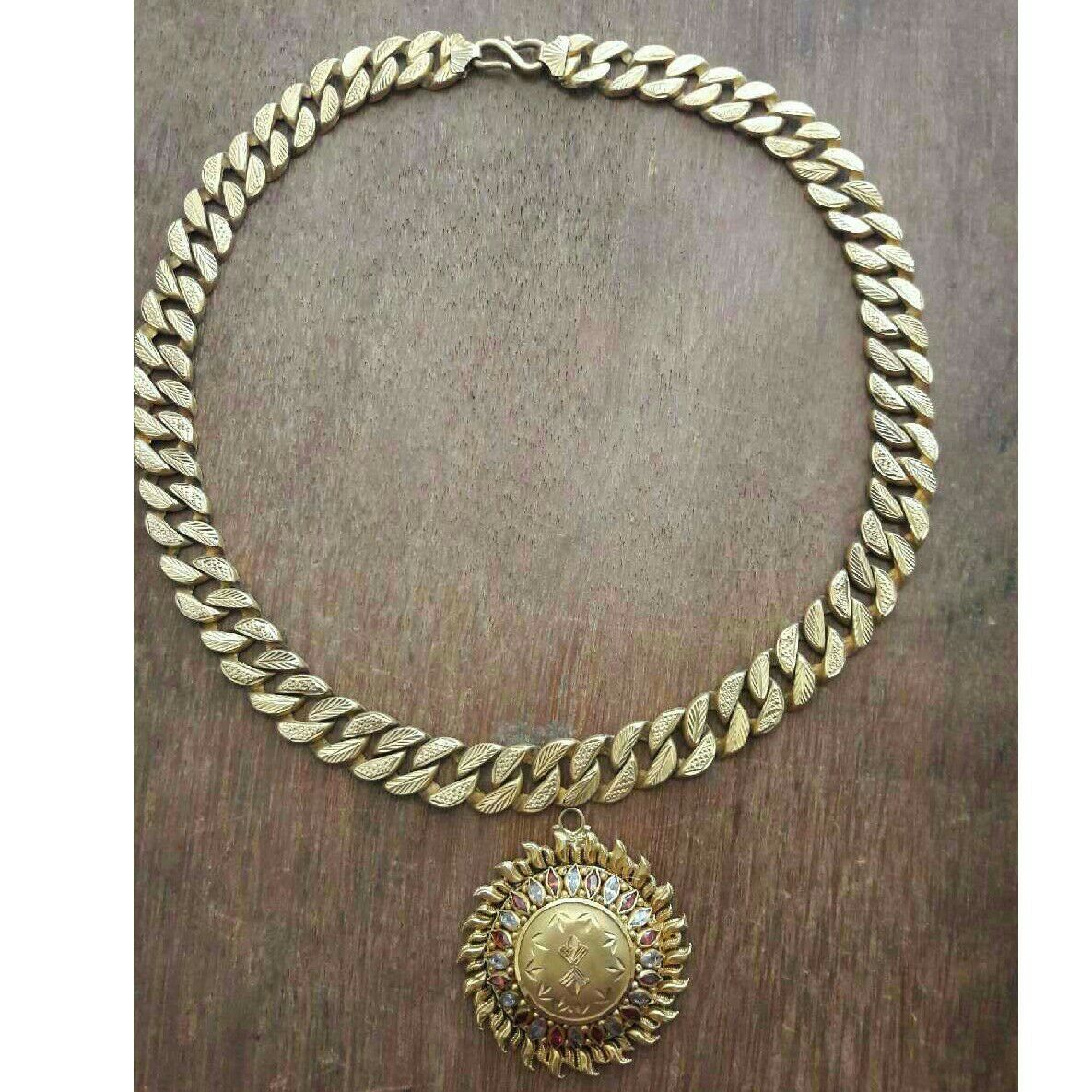 22K / 916 Gold Gents Sun Shaped Attractive Chain