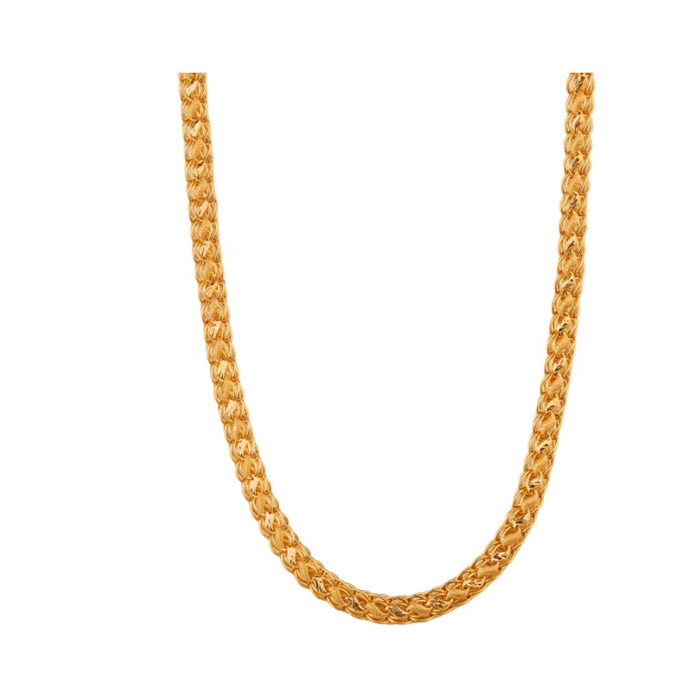 Designer rope gold chain