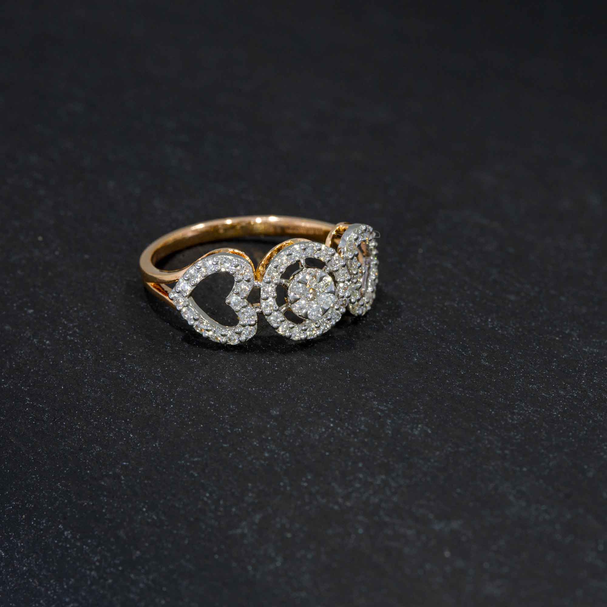 Bryan Beauties Rose Gold Right Hand Ring 147416 - Bryan Jewelry