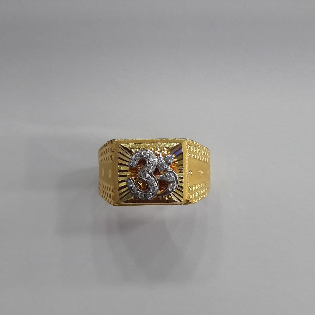 22k gold gents ring