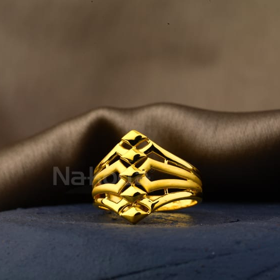 916 Gold Hallmark Delicate Ladies Plain Ring LPR574