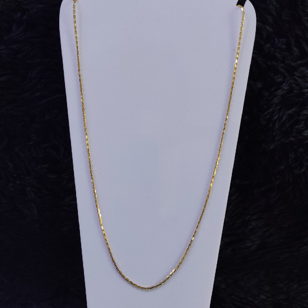 Buy quality 22KT/916 Yellow Gold Cable Chain For Unisex in Ahmedabad
