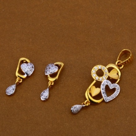 22 carat gold ladies pendants set RH-PS711