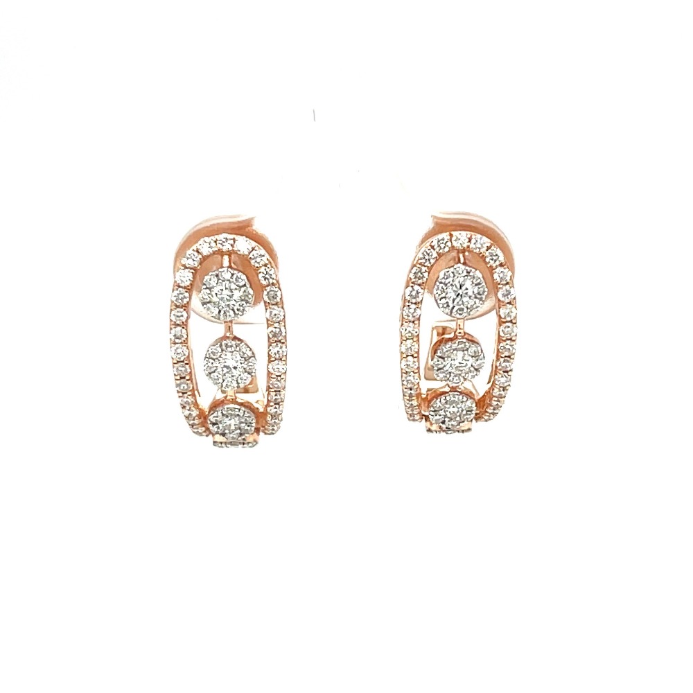 Buy quality Diamond Bali Hoop Earring by Royale Diamonds in Pune