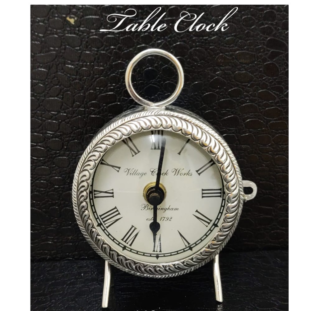 Silver Table clock