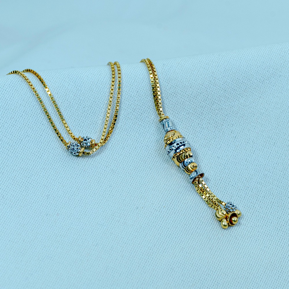 22kt gold stylish Pendant chain dk0055