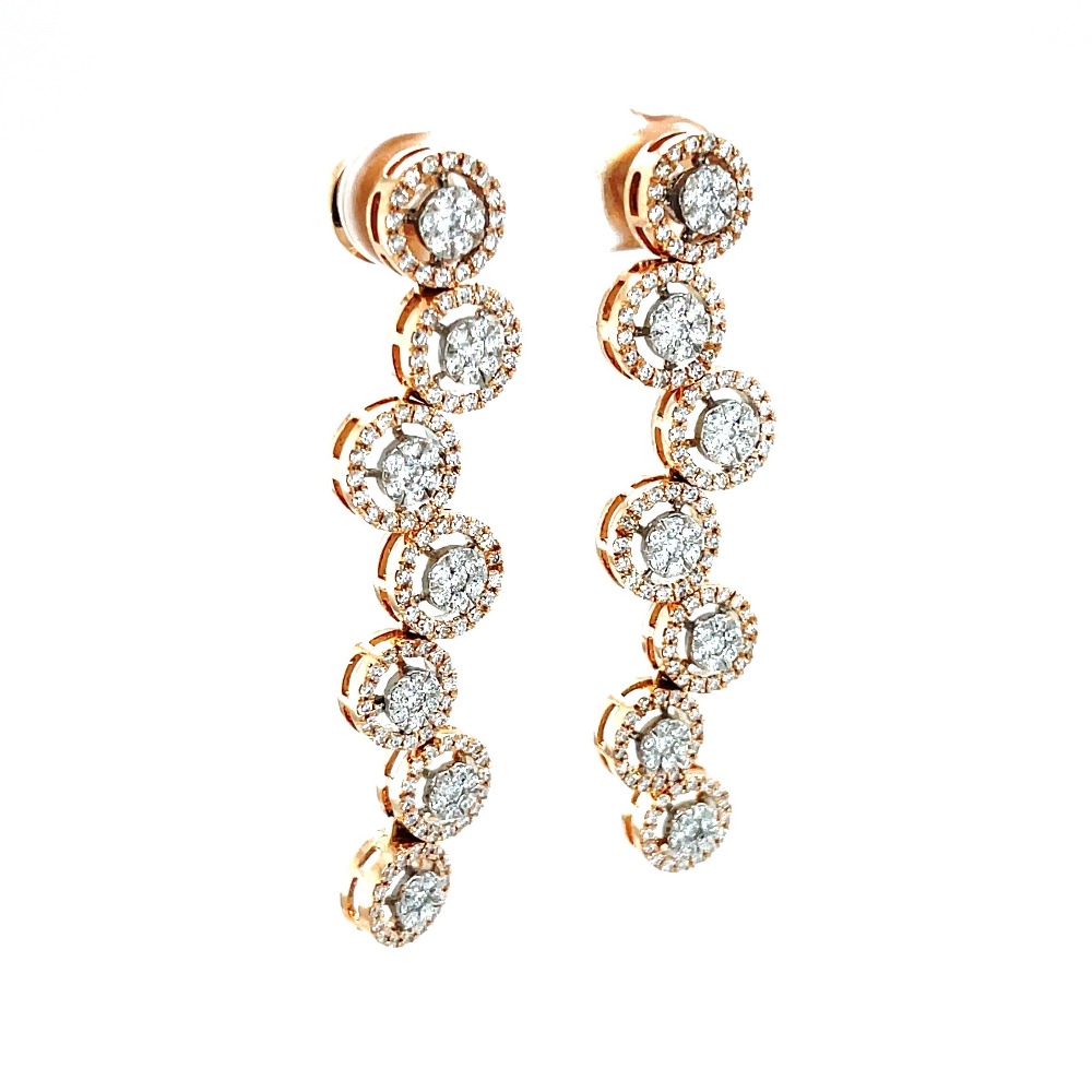 Aroha Diamond Chandelier Earrings by Royale Diamonds