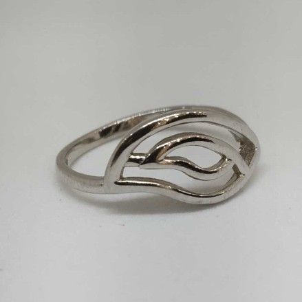 925 Sterling Silver Plan Ladies Ring