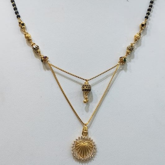 22KT/916 FANCY DAMINI MANGALSUTRA  GMS-032