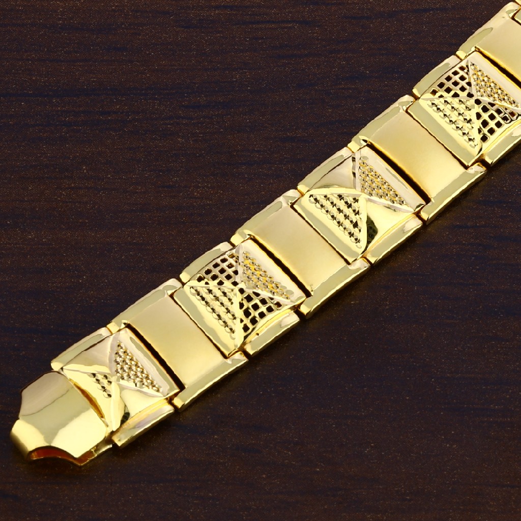Mens Gold 22K Bracelet-MPB145