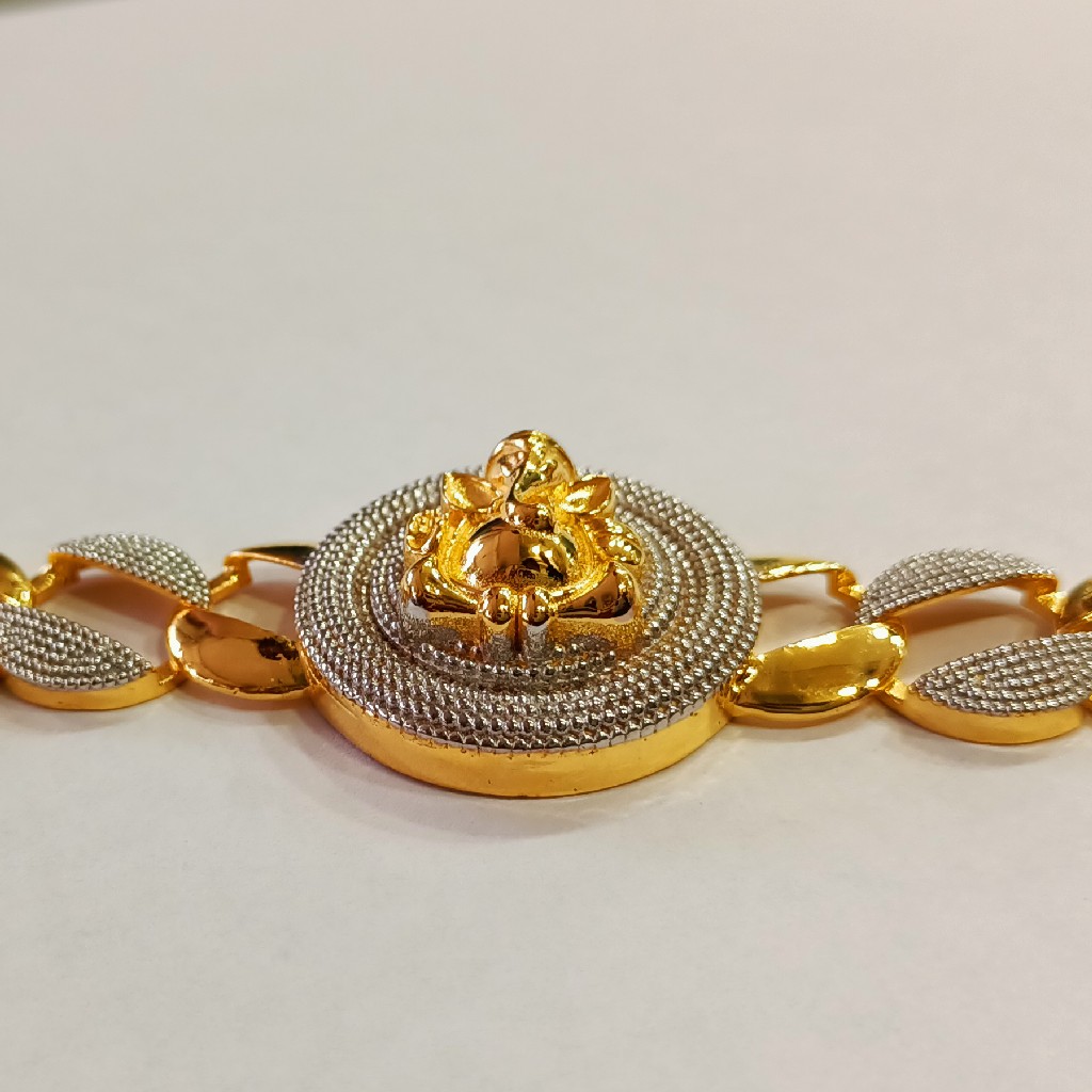 916 Gold Ganesh Design Bracelet