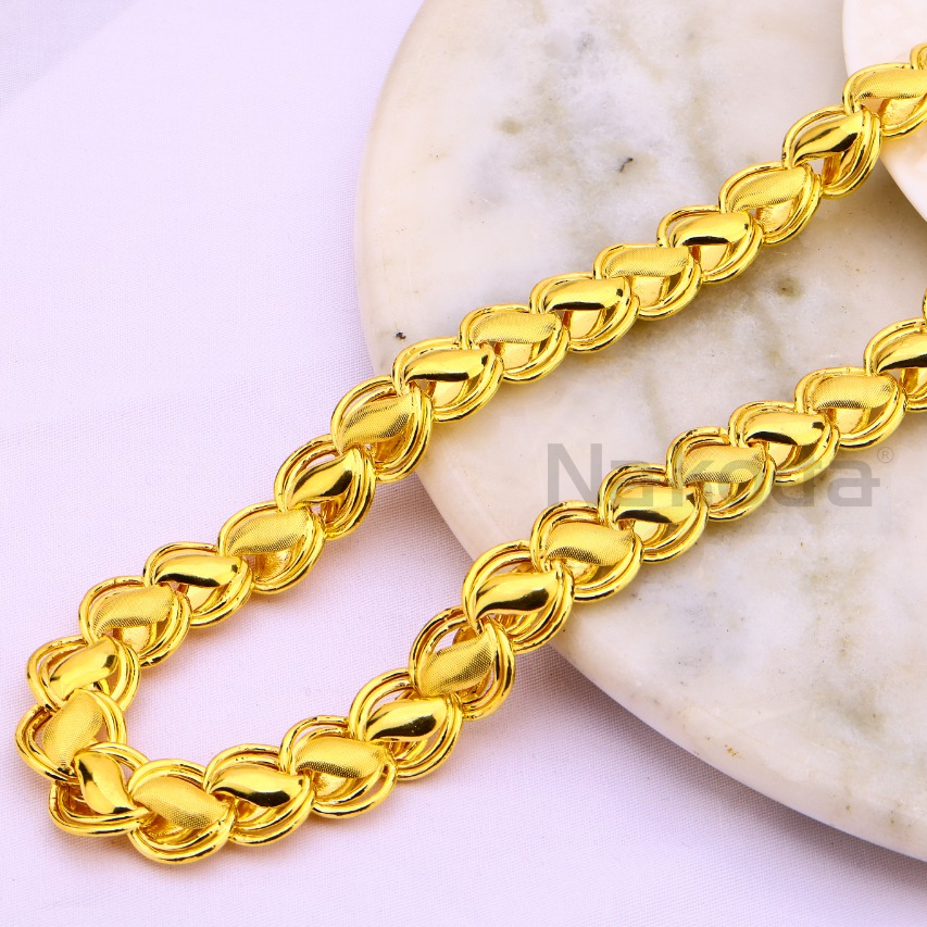 916 Gold CZ Classic Mens Chock Chain MCH736