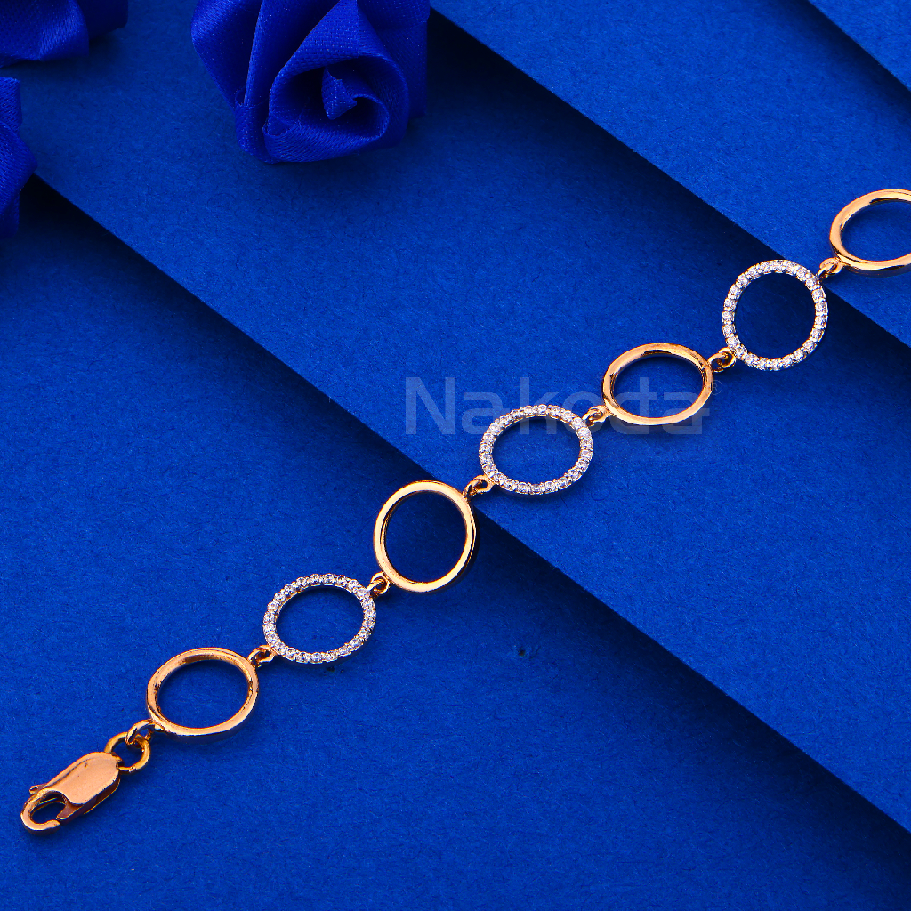 750 Rose Gold Gorgeous Ladies Bracelet RLB105
