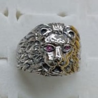 999 Silver Antique design Hallmark Ring 
