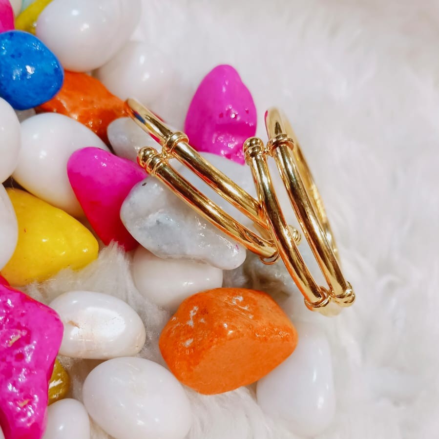 22K Gold Plain Adjustable Kada