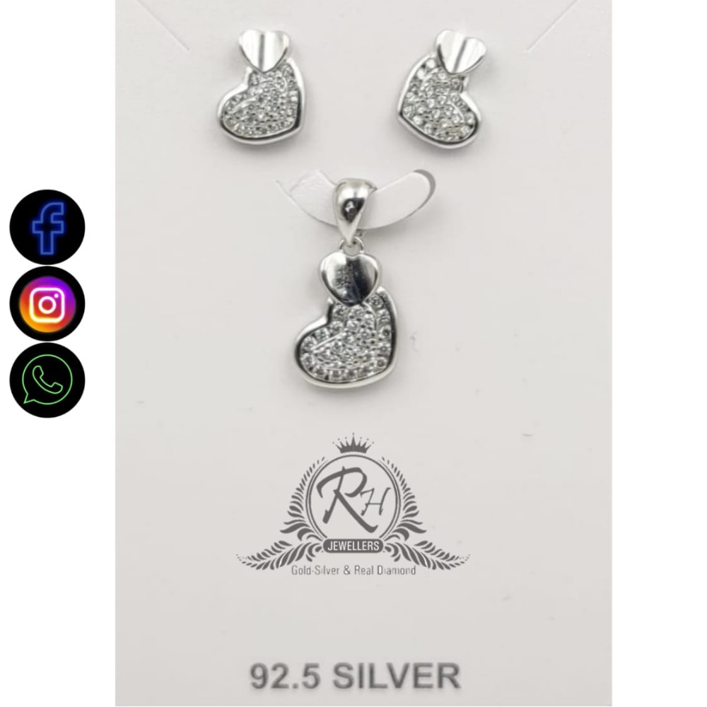 92.5 silver fancy pendants earrings RH-PE617