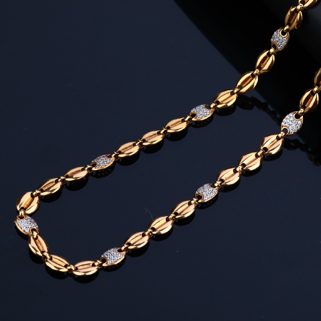 18k rose gold mens chain discount