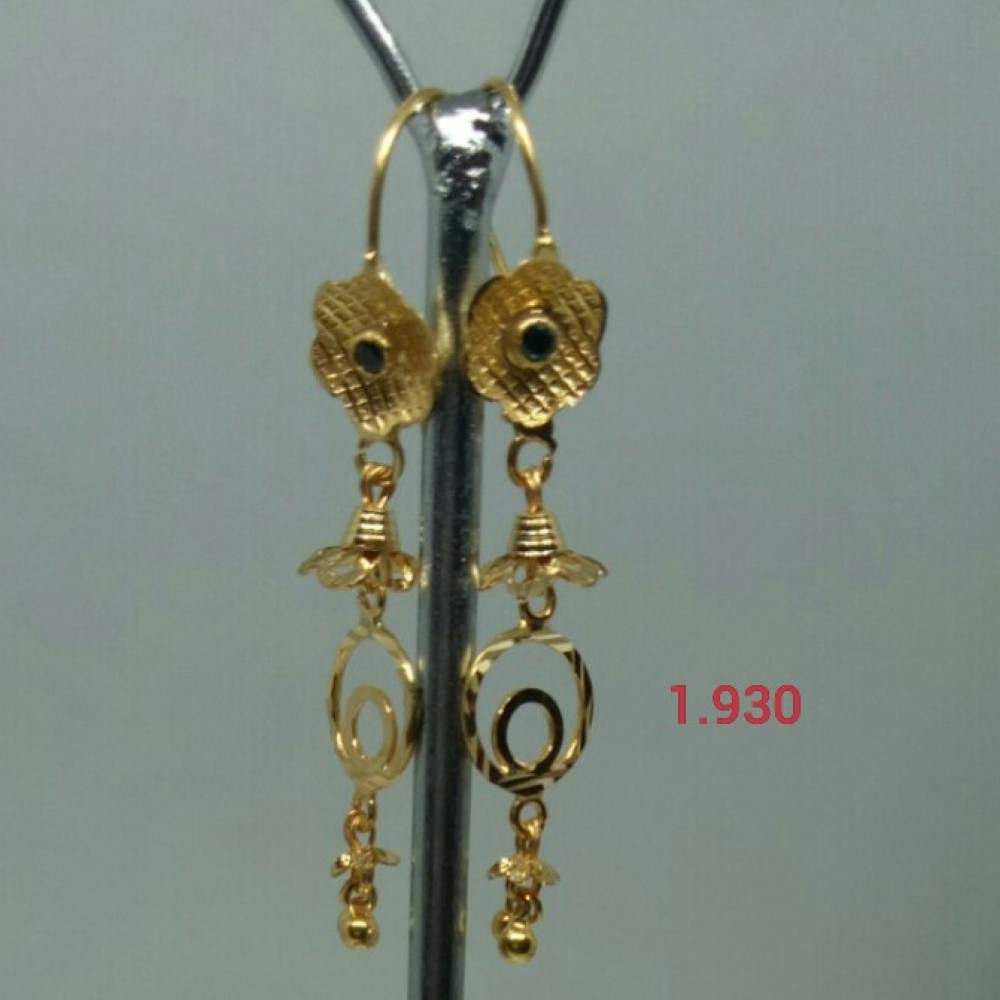 Gold Fancy Handmade Earrings
