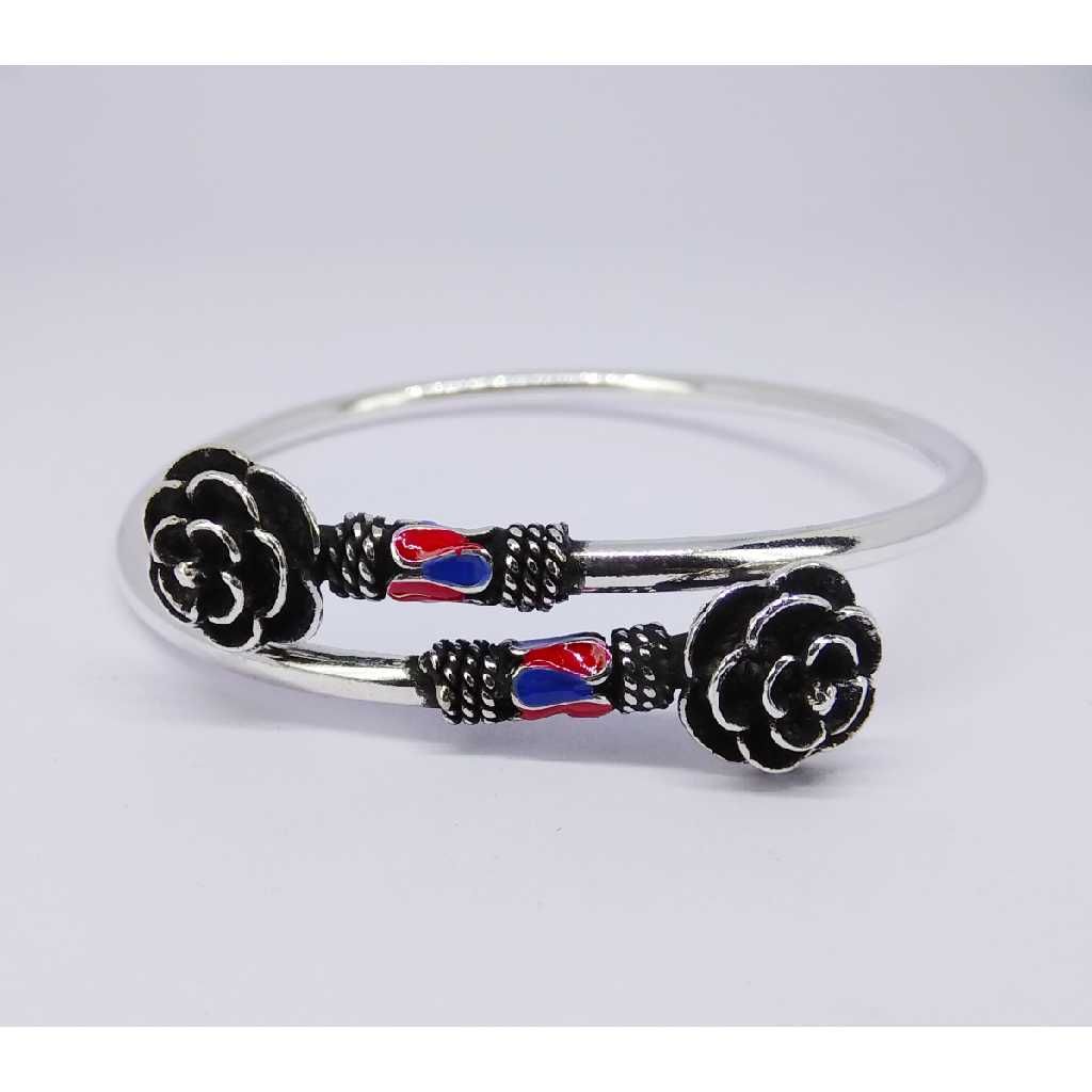 Oxidize enamel flexible ladies kada bracelet MG-B002