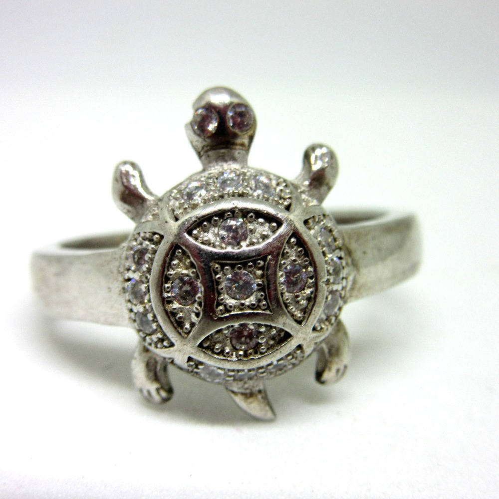 Tortoise Ring In Silver - Buy Tortoise Ring In Silver online at Best Prices  in India | Flipkart.com