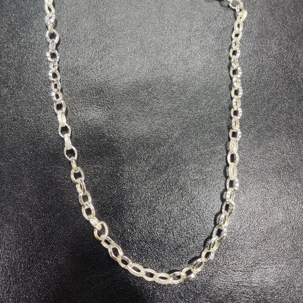 925 Sterling Silver Mens Hollow Link Chain