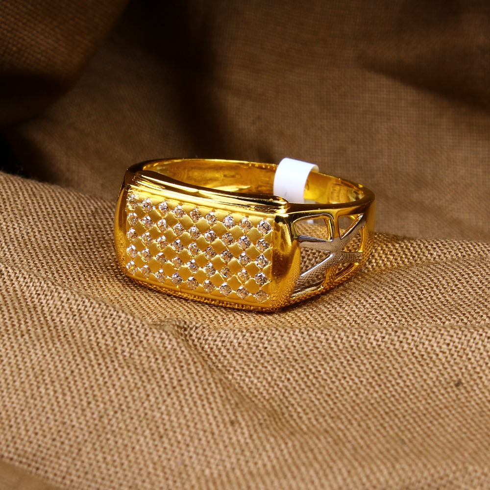 rose gold simple cZ diamond Ring 158