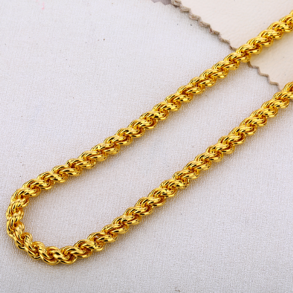 Manufacturer of 916 gold mens hallmark choco chain mch601