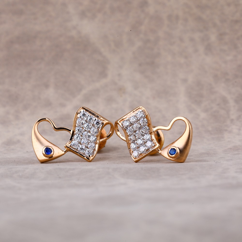18KT Rose Gold Exclusive Ladies Earring RE194