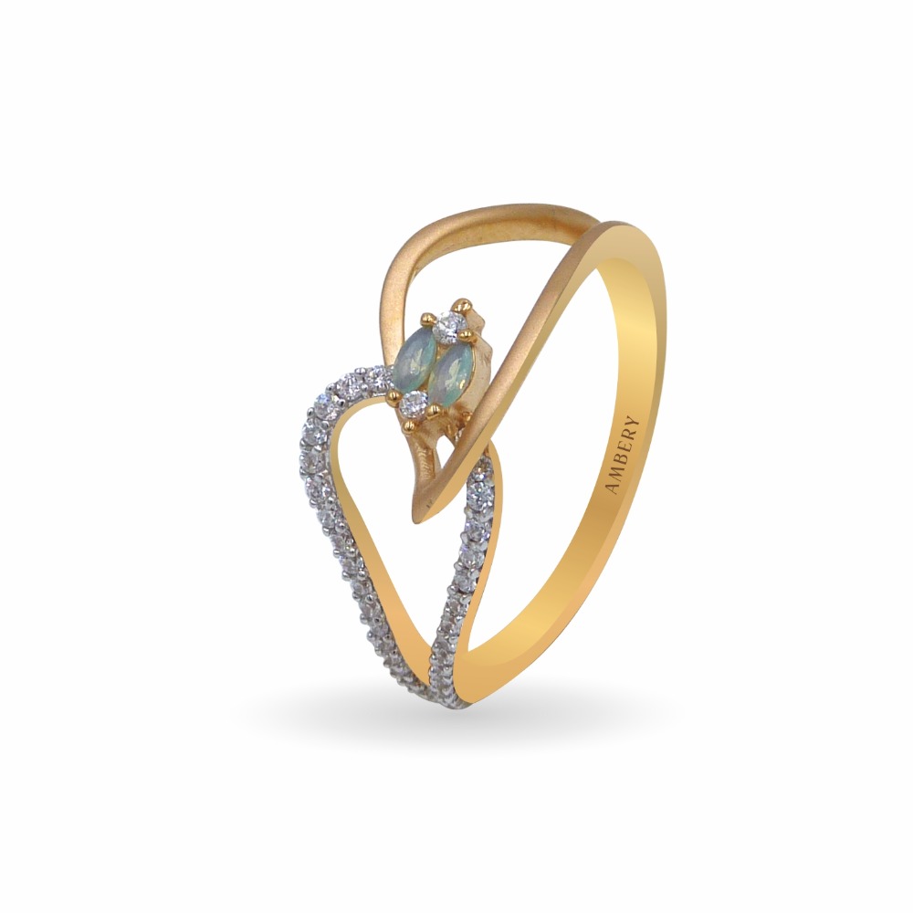 14k Yellow Gold 1CT Diamond Ladies Ring Princess Cut Baguette Round Di – My  Elite Jeweler