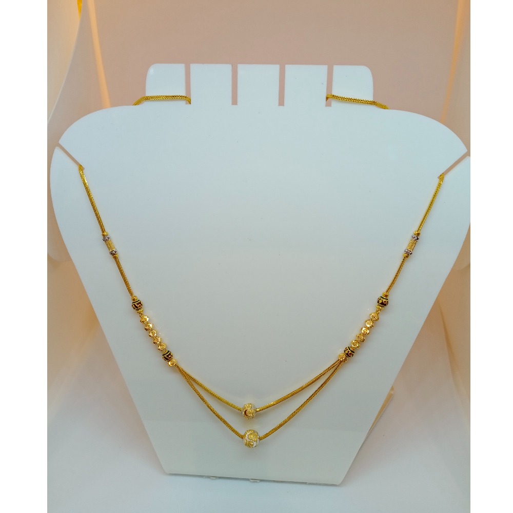 22Kt Gold Beads Chain JH-C04