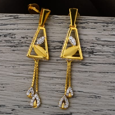 22KT Gold Hallmark Ladies Designer Jummar Earrings LJE534