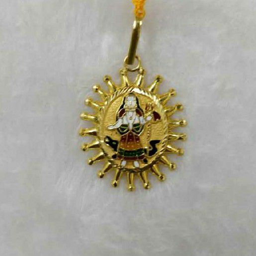 916 Gold Khodiyar Maa Minakari Pendant