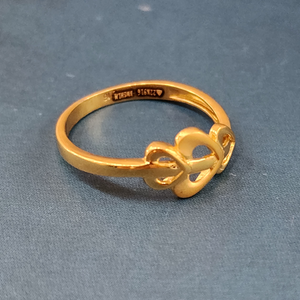 22k gold plain exclusive ladies ring