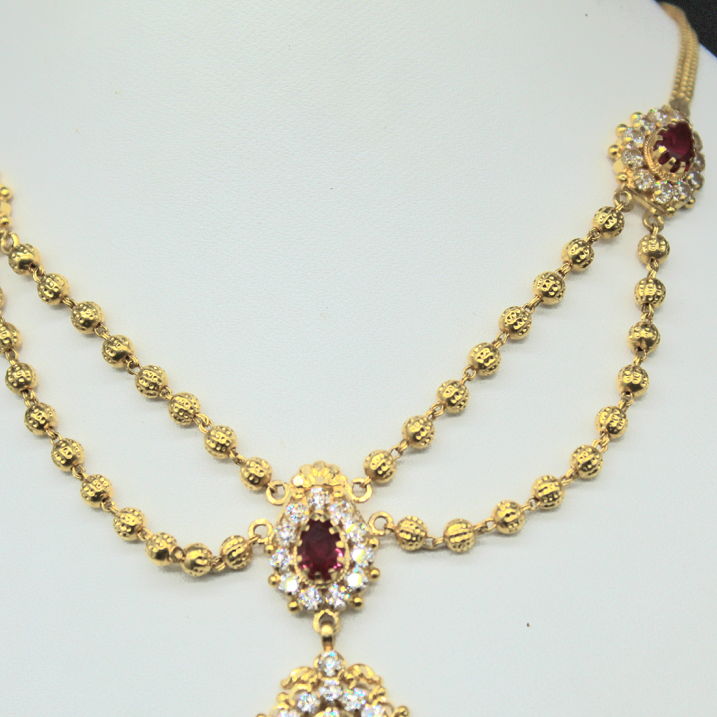 22kt Gold With Stone necklace