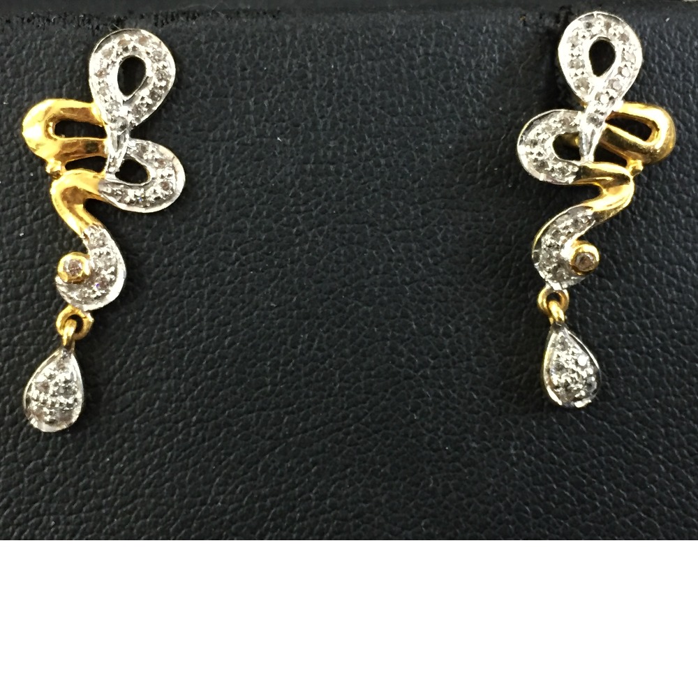 22KT / 916 Gold CZ Fancy Casual Earring for Ladies BTG0072