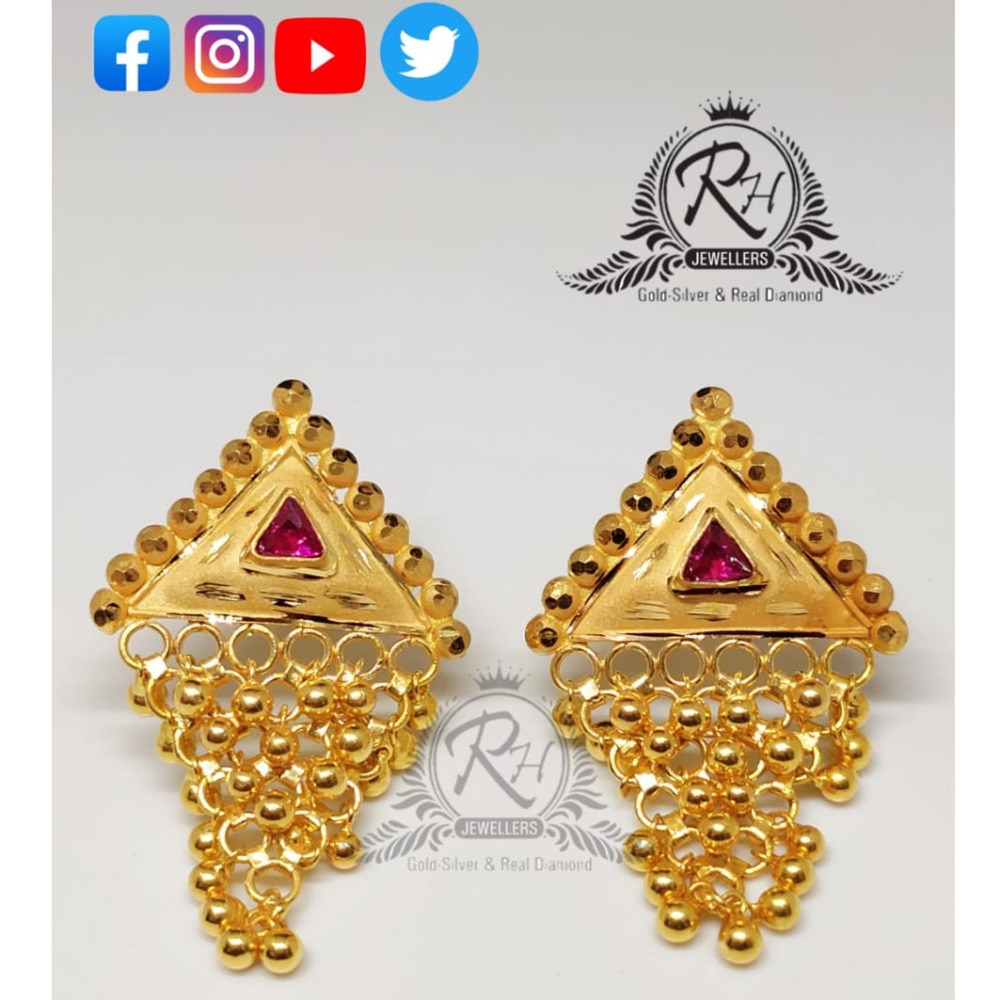 22 carat gold antic ladies earrings RH-ER303