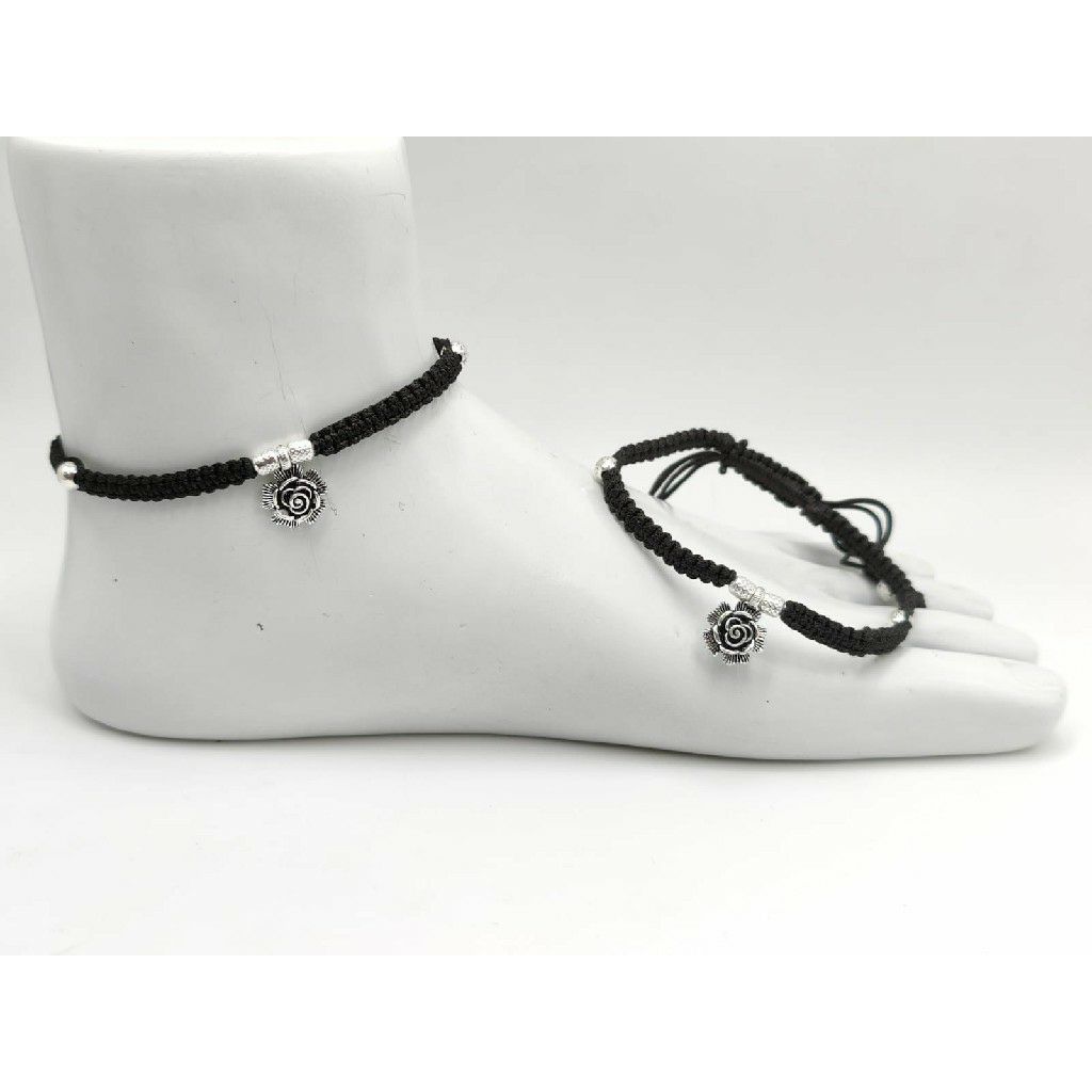 925 silver thread anklets