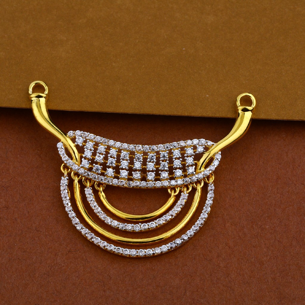 22ct Gold Cz Pendant MP10