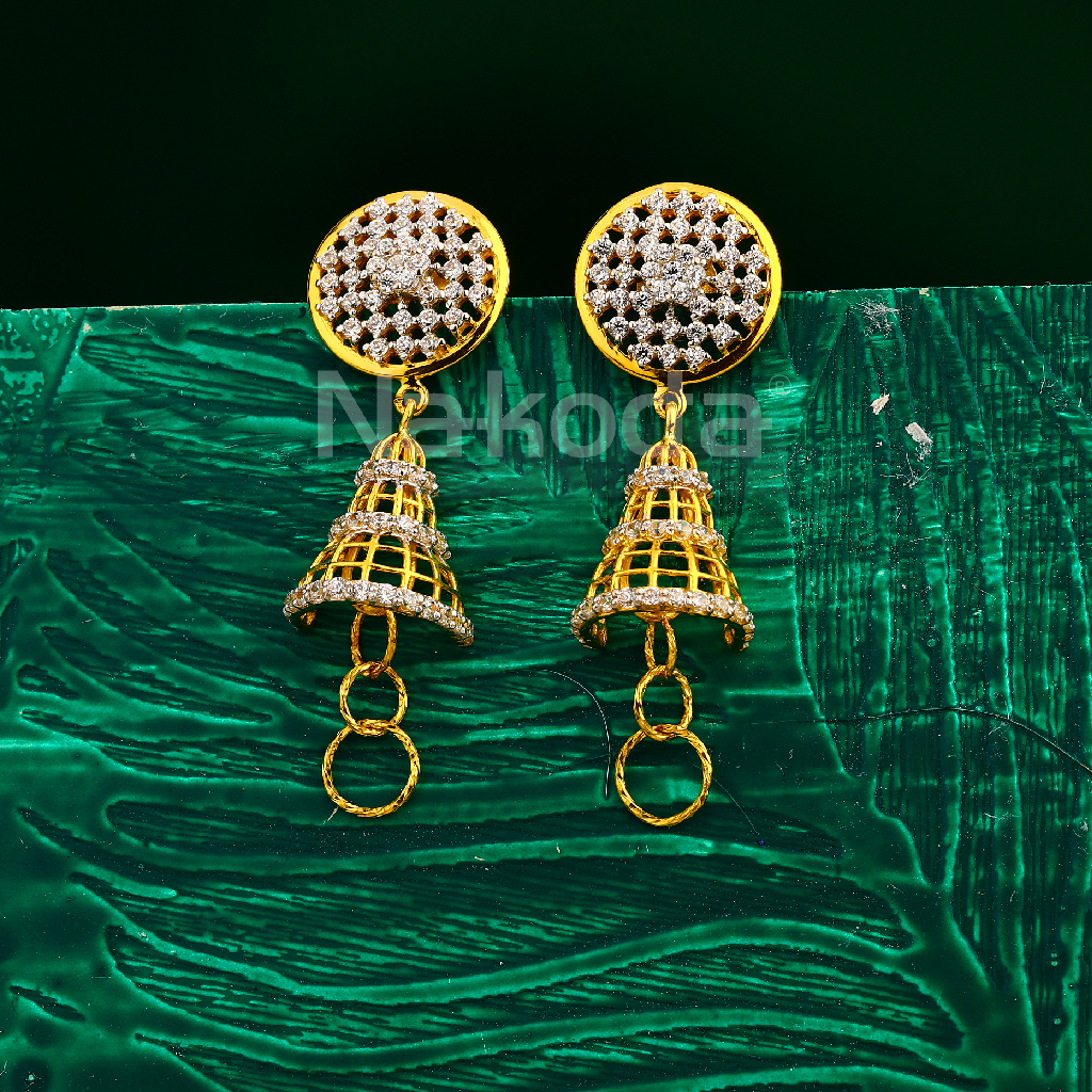 22KT Gold Women's Hallmark Gorgeous Jhummar Earring LJE406