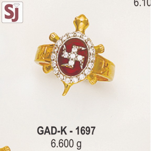 Tortoise Gents Ring Diamond GAD-K-1697